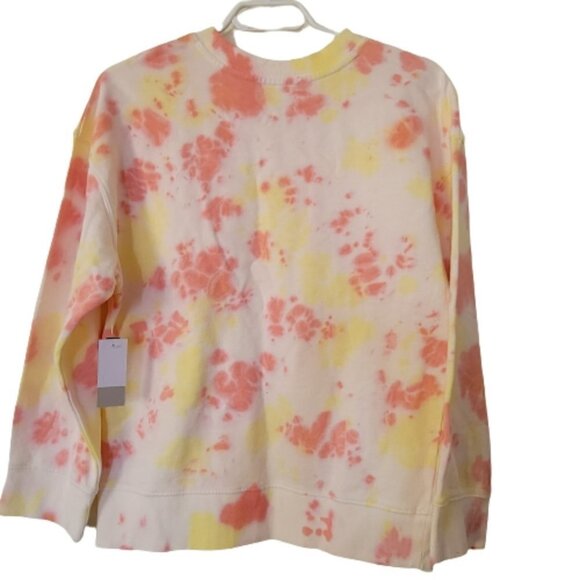 BP NWT Oversize sweatshirt,  tie dye colors, pink Yellow and white - Picture 4 of 4